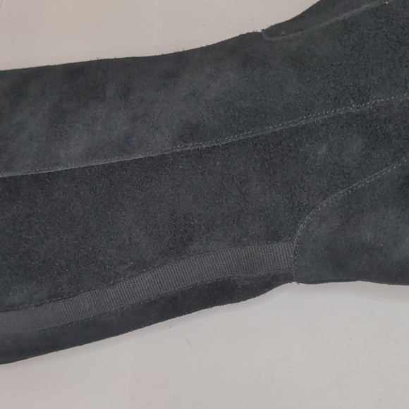 𝅺marc Fisher Over The Knee Black Suede Heel Boots 6.5 - Picture 9 of 12